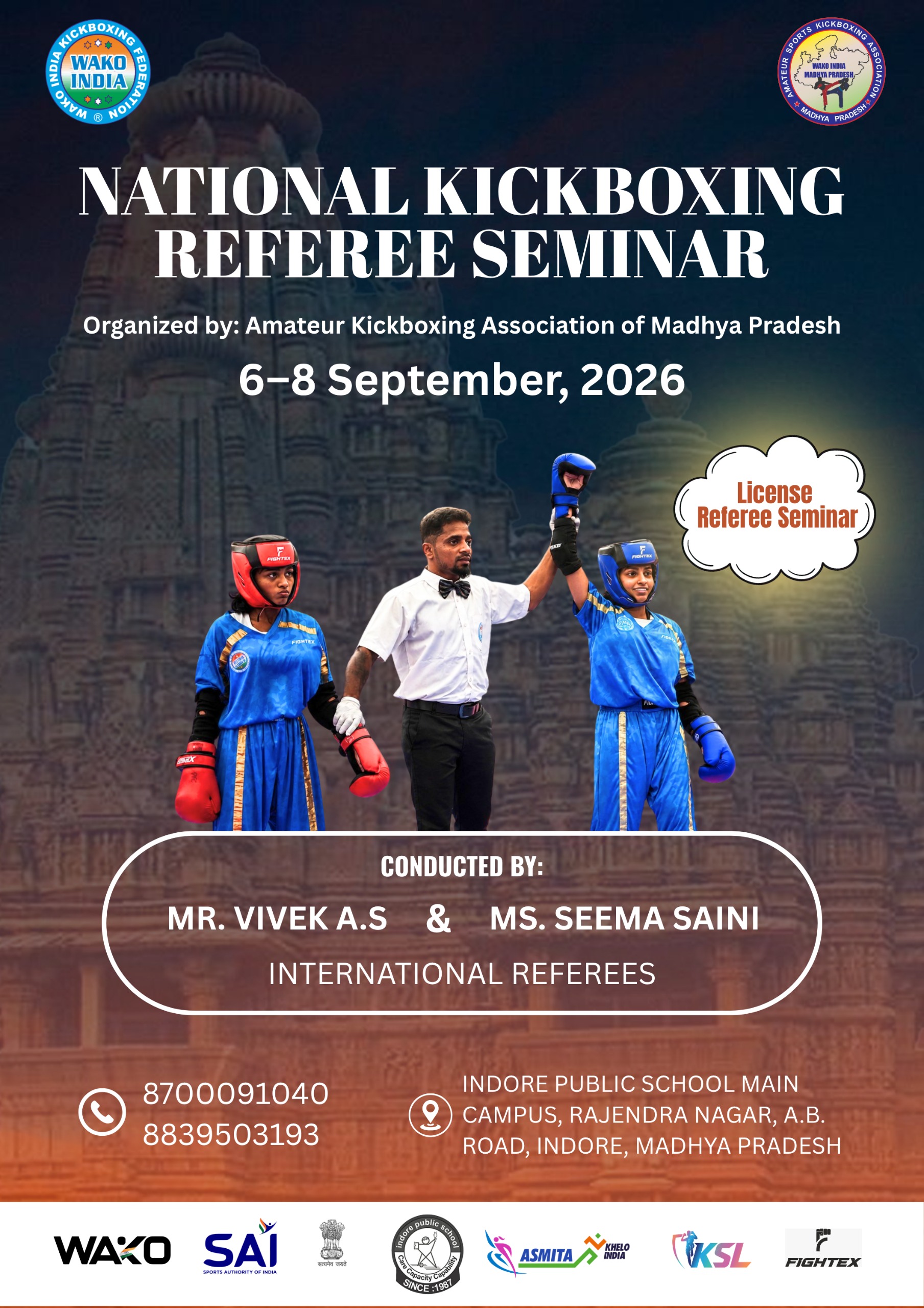 Wako India National Kickboxing Referee Seminar 2026